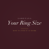 Loretana banner, how to find your ring size at home