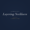 Loretana banner, how to layer silver necklaces
