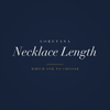 Loretana banner, choosing the right necklace length in 925 silver