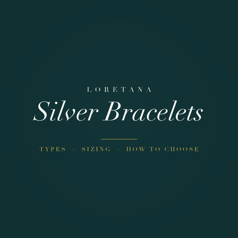 Loretana banner, silver bracelets guide in 925 sterling silver