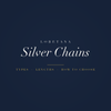Loretana banner, silver chains guide in 925 sterling silver