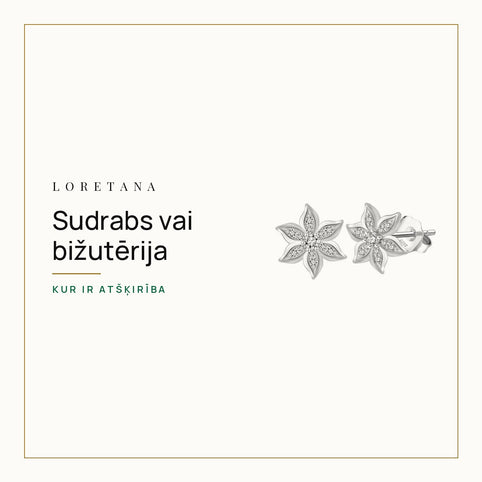 Sudrabs vai bižutērija — Kur ir atšķirība · Loretana