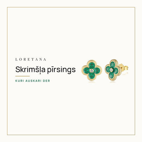 Skrimšļa pīrsings — Kuri auskari der · Loretana