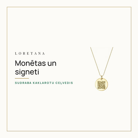 Monētas un signeti — Sudraba kaklarotu ceļvedis · Loretana