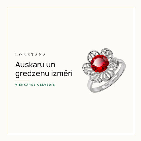 Auskaru un gredzenu izmēri — Vienkāršs ceļvedis · Loretana