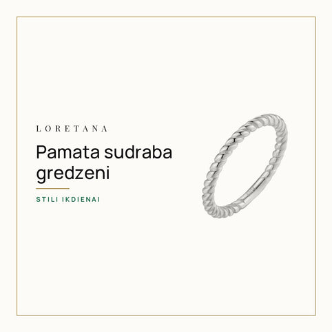 Pamata sudraba gredzeni — Stili ikdienai · Loretana